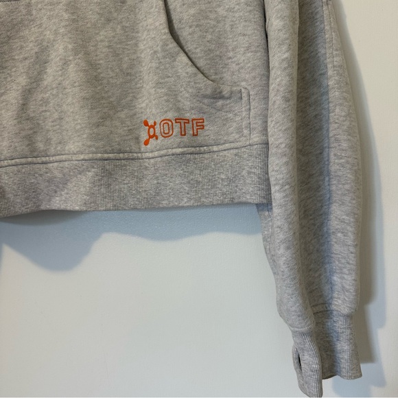 Lululemon x Orangetheory Scuba Hooded Half Zip Sweatshirt Womens M/L Gray - Picture 2 of 8